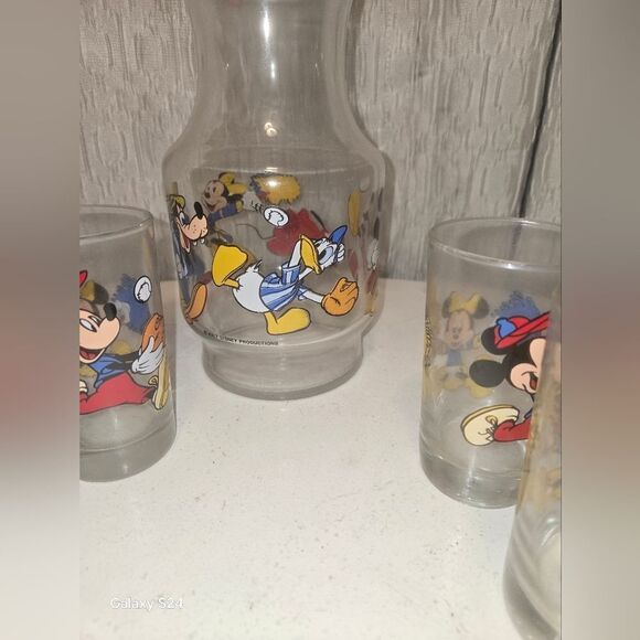 Vintage Disney NOS 5 Piece Juice Set GrandeesVtgEph In Collectable Condition - Picture 8 of 14